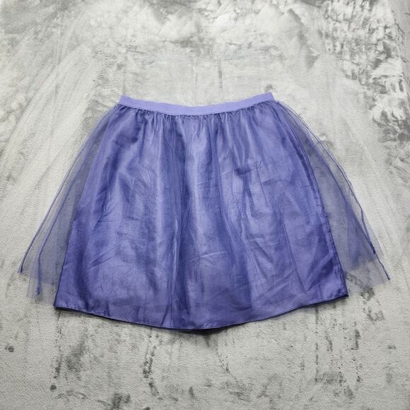 Issac Mizrahi Live Skirt Womens XL Purple Layered Tulle TuTu Party Whimsy Fairy - Picture 2 of 9